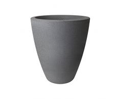 Elho Allure Ellips 55 - Blumentopf - Mineral Clay - Drinnen & Draußen - Ø 54.9 x H 63.9 cm