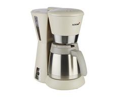 Korona 10225 Kaffeemaschine sand-grau/creme – Filter-Maschine, mit Thermoskanne, 8 Tassen, 800 Watt