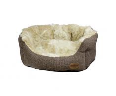 Nobby Komfortbett oval Timon, 55 x 50 x 21 cm, braun