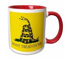 3dRose 108323_5 Mug Becher, keramik, rot/weiß