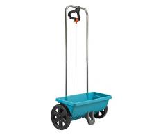 Gardena Streuwagen L: Universalstreuer zum Ausbringen von Dünger, Samen und Streusalz, 45 cm Streubreite, für ca. 400 m² Rasenfläche, 12.5 l Fassungsvermögen, mit Verschlussschieber (432-20)