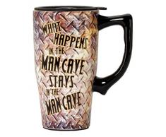Spoontiques Man Cave Thermobecher, grau