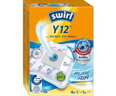 Swirl H 32 MicroPor Plus Staubsaugerbeutel für Hoover Staubsauger, Anti-Allergen-Filter, 4 Stück inkl. Filter