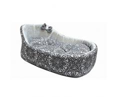 Croci Pet Bett, Elegante mit Spitze, 52 x 46 x 24 cm