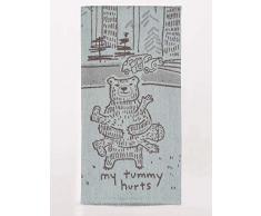 Blue Q My Tummy Hurts Woven Geschirrtuch