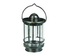 Duracell Solar Gartenlaterne LED Leuchte 5 Lumen Tischlaterne Design mit verwittertem Metall-Finish (1 Stück)