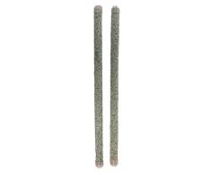 Penn-Plax Rasentrimmer + Plus Zement Sitzstangen Holz Rahmen, 40,6 cm