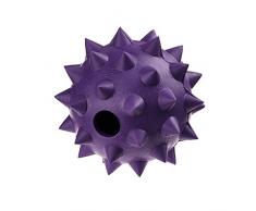 Classic Pet Products Gummi Spike Ball mit Glocke, Groß, 90 mm, violett