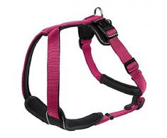 HUNTER Neopren Geschirr für Hunde, Nylon, gepolstert mit Neopren, für Sport und Freizeit M, himbeer/schwarz