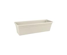 Elho Green Basics Balkonkasten 50 - Übertopf - Baumwoll Weiss - Draußen & Balkon - L 16.5 x W 49 x H 13.7 cm