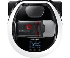Samsung VR7000 VR1GM7030WW/EG POWERbot Saugroboter (80W, extra starke Saugkraft ideal für Teppiche und Tierhaare, saubere Ecken, WLAN und App, Alexa, Fernbedienung, Startzeit-Vorwahl) weiß