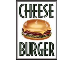 Schatzmix Cheese Burger Metal Sign deko Sign Garten Blech