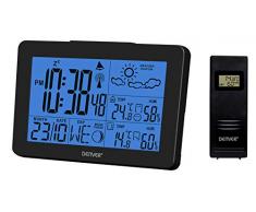 Denver Wetterstation WS-530 mit Außensensor, Alarmfunktion, sowie Messung von Temperatur und Luftfeuchtigkeit, schwarz