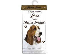 E&S Pets 700-2 Basset Hound Küchentücher baumwolle beige