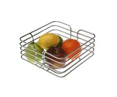 Versa 19530200 Obstkorb, viereckig, verchromter Stahl