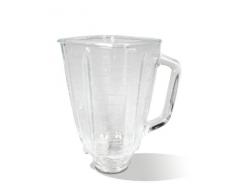 Oster 004954-011090-I Glaskrug für Standmixer, quadratisch, 5 Tassen (1,25 l), mit schwarzem Deckel