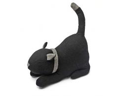 Fallen Fruits Ltd LH258 Türstopper, Katze, Schwarz