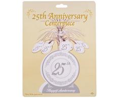 Beistle 50513 Tafelaufsatz 25th Anniversary 33 cm