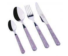 Brunch Time Besteck 24 tlg. Set Enjoy Decoro Mehndi. Grigio