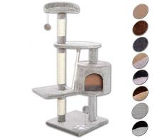 Kratzbaum Kletterbaum Katzenkratzbaum Katzenbaum Höhe 112 cm Farbe hellgrau