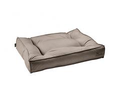HUNTER Lancaster Hundebett, gesteppt, gemustert, weich gepolstert, 120 x 90 cm, braun