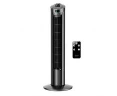 Taurus Babel RC II Digitaler Turmventilator, Temperaturanzeige, 3 Geschwindigkeitsstufen, 3 Modi, 12 h Timer, Oszillations-System, Fernbedienung, leise, 74 cm hoch