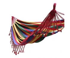 tevenger Hängesessel Hängematte Hängeliege Hängestuhl Möbel Outdoor Garten Auswahl Motiv rot grün mit Fransen
