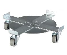 WAGNER Pflanzenroller - SUN CITY MIDI - Stahl verzinkt, ausziehbar 26 - 37 x 6,3 cm für Töpfe 25 - 36 cm, softe Rollen, Tragkraft 50 kg - 20082801