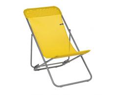 LAFUMA MOBILIER Liegestuhl, Klappbar und verstellbar, Transatube 2, Texplast, Farbe: Tournesol, LFM2763-9273