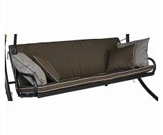 Angerer Auflage für Hollywoodschaukel, Elegance Style Schaukelauflage Design, taupe, 180 x 50 x 50 cm, 42024/185