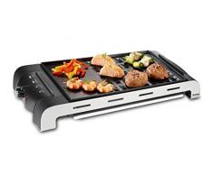 Trisa Electronics Tischgrill Health Grill, Rost + Blech, Silber