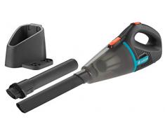 GARDENA- Outdoor Handsauger EasyClean Li: Akku-Sauger für feuchte und trockene Partikel, integrierter Li-Ionen-Akku, hohe Saugleistung (9339-20)