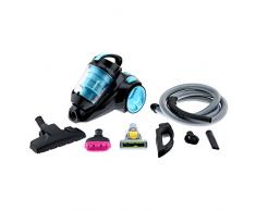 H.Koenig SLS890 Silence+ beutelloser Staubsauger / Bürsten für Haustiere / 2,5 Liter Kapazität / HEPA Filter / EEK A / blau/schwarz