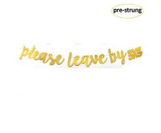BannerPlease Leave by 9, lustiges Banner für Geburtstage, Einweihung, Party, Banner für Babyparty, Junggesellenabschied
