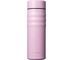 Kyocera TWIST TOP - isolierte Trinkflasche mit keramischer Innenbeschichtung | schadstoff-frei | auslaufsicher | leicht | stylisch | pink, 500 ml