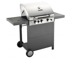 Char-Broil C34 - Convective 3 Brenner Gasgrill mit Seitenbrenner, Schwarz/Edelstahl.