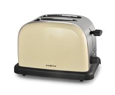 Klarstein 10005179 BT 318 C BT-318-C Edelstahl Toaster 2-Scheiben, Creme