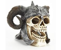 Pet Ting Skelett mit Totenkopf-Helm, Dekoration