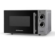 Orbegozo MIG 2550 Mikrowelle mit Grill, 20 Liter Fassungsvermögen, 5 Leistungsstufen und 3 Kombifunktionen: 700 Watt Mikrowelle und 900 Watt Grill