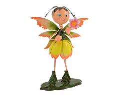 Green Jem stehend Fairy Metall Garten Dekoration, Gelb/Orange, 25 x 15 x 34 cm