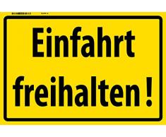Schatzmix Einfahrt freihalten! Warnschild Metal Sign deko Schild Blech Garten