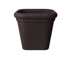 Elho Allure Doppio Square 47 - Blumentopf - Bark Brown - Drinnen & Draußen - Ø 47.1 x H 42.4 cm