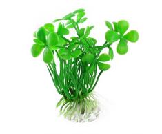 sourcingmap Traubenblätter Four Leaf Clover Fish Tank Wasser Pflanze Ornament, Grün