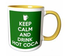 3dRose 194317_8 Mug Becher, keramik, Gelb/Weiß