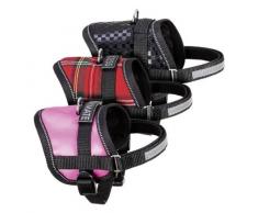 Karlie Teeny-Weeny Geschirr, Brustumfang 36-46 cm, rot kariert