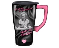 I Love Lucy 12057 Lucy Chocolate Travel Mug Becher, keramik, schwarz