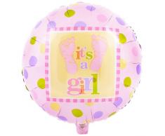 Amscan International Luftballon, Motiv Baby Steps Girl