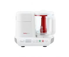 H.Koenig BB80 Dampfgarer und Mixer für Zubereitung von Babynahrung / Glasbehälter / Ohne Zusatz von Bisphenol A / 10 automatische Programme / 950 ml / weiß
