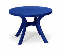 BEST 18511020 Tisch Kansas rund, Durchmesser 100 cm, blau