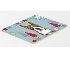 Caroline s Treasures bb1719cmt Winter Urlaub Boxer Küche oder Badteppich, 20 durch 76,2 cm Multicolor